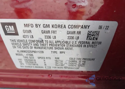 2023 Buick Encore Gx Select Fwd z USA, uszkodzony, nr VIN KL4MMDS25PB011239